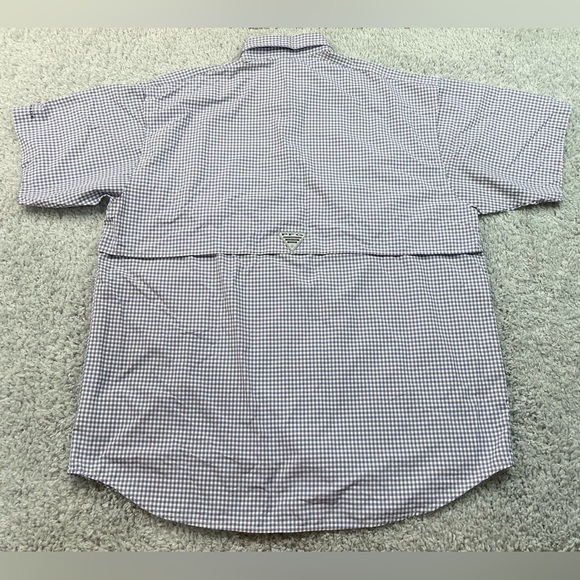 Columbia Shirt Mens XL Super Bahama PFG Performance Fishing Gear Omni Shade Fish - Picture 7 of 8